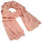 Classic women's scarf - solid pink - 1/2