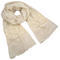 Classic women's scarf - grey and pink - 1/2