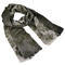 Classic women's scarf - grey and green - 1/2