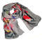 Classic women's scarf - grey - 1/2