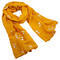 Classic women's scarf - mustard yellow - 1/2