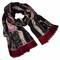 Classic women's scarf - dark red - 1/2