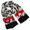 Classic women's scarf - beige and red - 1/2