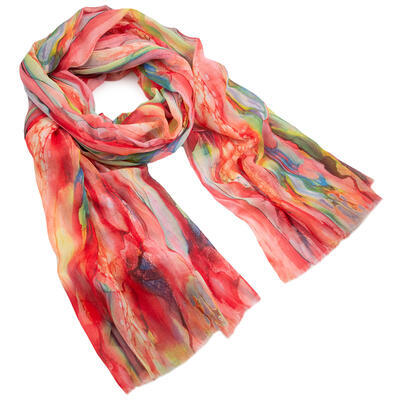Classic women's scarf - red - 1
