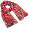 Classic women's scarf - red - 1/2