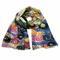 Classic women's scarf - blue and multicolor - 1/2