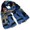Classic women's scarf - blue - 1/2