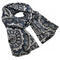 Classic women's scarf - blue and white - 1/2
