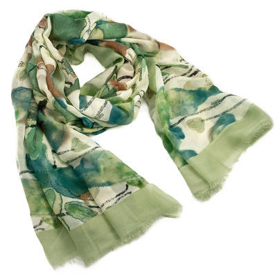 Classic women's scarf - green - 1
