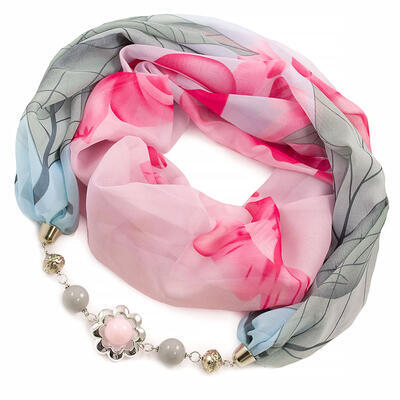 Jewelry scarf Extravagant - pink - 1