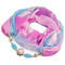 Jewelry scarf Extravagant - light blue and pink - 1/2