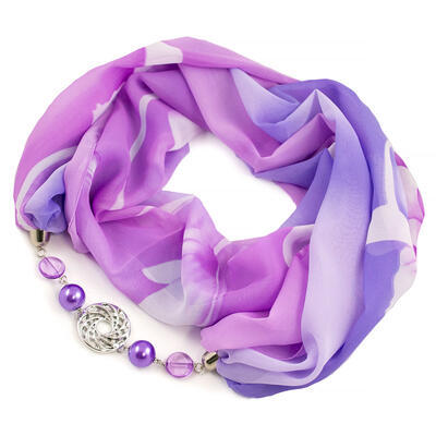 Jewelry scarf Extravagant - violet - 1