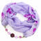 Jewelry scarf Extravagant - violet - 1/2