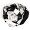 Jewelry scarf Extravagant - black and white - 1/2