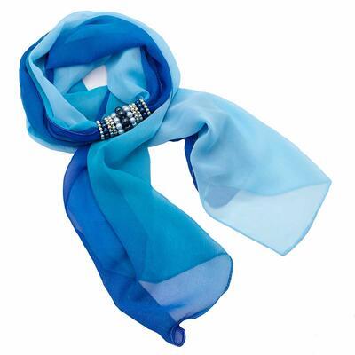 Jewelry scarf Zuzana - blue