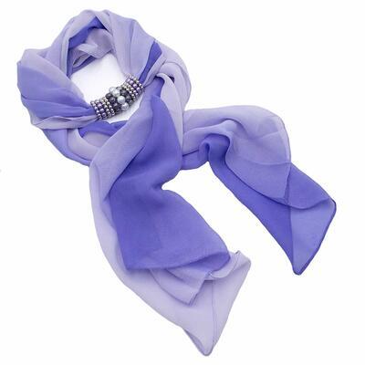 Jewelry scarf Zuzana - lilac ombre