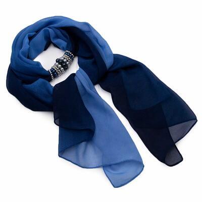 Jewelry scarf Zuzana - blue