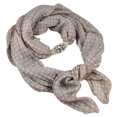 Jewelry scarf Bijoux Me - solid grey