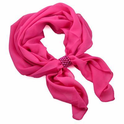 Jewelry scarf Melody - fuchsia pink - 1