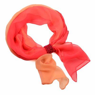 Jewelry scarf Melody - coral - 1