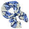 Jewelry scarf Melody - blue and white - 1/2