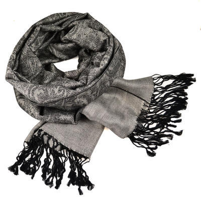 Classic cashmere scarf - grey