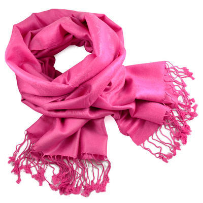 Classic cashmere scarf - fuchsia pink