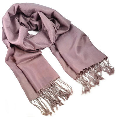 Classic winter scarf - old rose pink