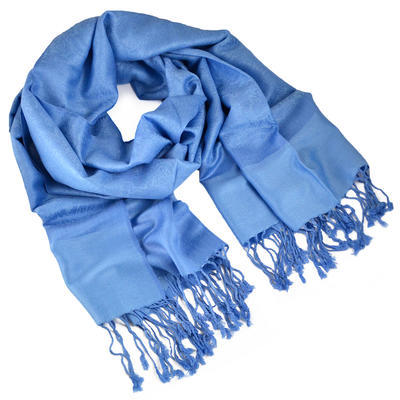 Classic cashmere scarf - light blue