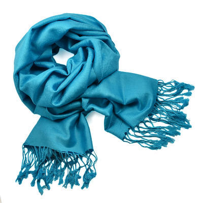 Classic cashmere scarf - turquoise