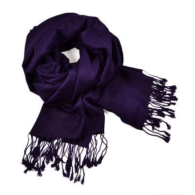 Classic cashmere scarf - violet