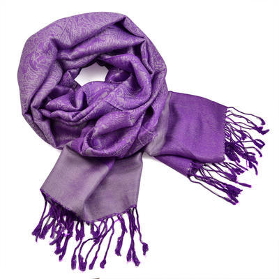 Classic cashmere scarf - light violet