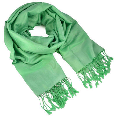 Classic cashmere scarf - green