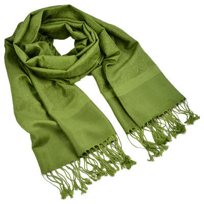 Classic cashmere scarf - green