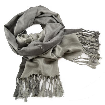 Classic cashmere scarf - grey - 1