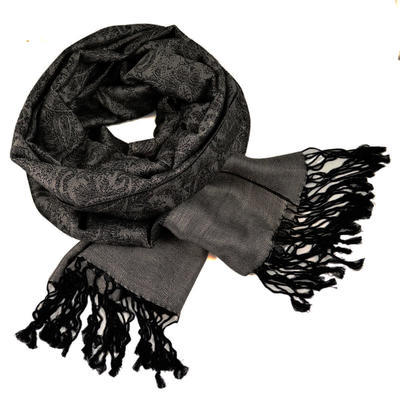Classic cashmere scarf - grey