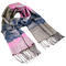 Classic warm scarf - pink and blue - 1/2