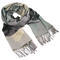 Classic warm scarf - grey and beige - 1/2