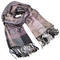 Classic warm scarf - grey and pink - 1/2