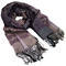Classic warm scarf - grey and violet - 1/2