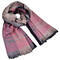 Classic cashmere scarf - grey and pink - 1/2