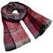 Classic cashmere scarf - grey and red - 1/2