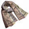Classic warm double-sided scarf - grey and brown - 1/3