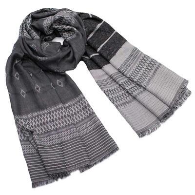 Classic warm scarf - grey - 1