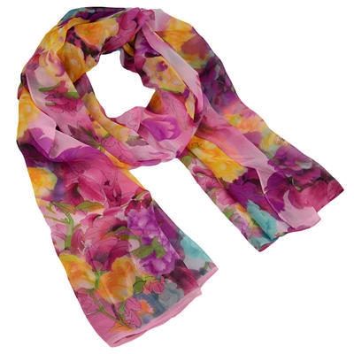 Classic women's scarf - violet - 1