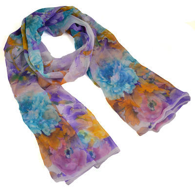 Classic women's scarf - violet - 1