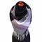 Blanket square scarf - black and white - 1/2