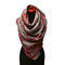 Blanket square scarf - grey and red - 1/2