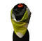 Blanket square scarf - black and yellow - 1/2