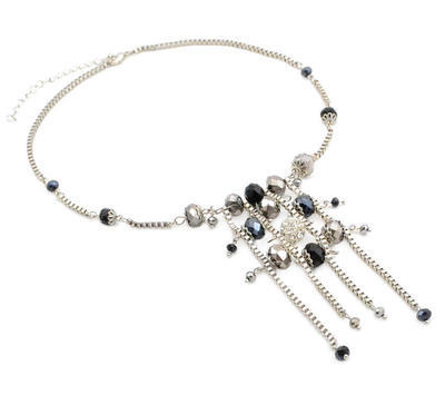 Adeline necklace - grey - 1